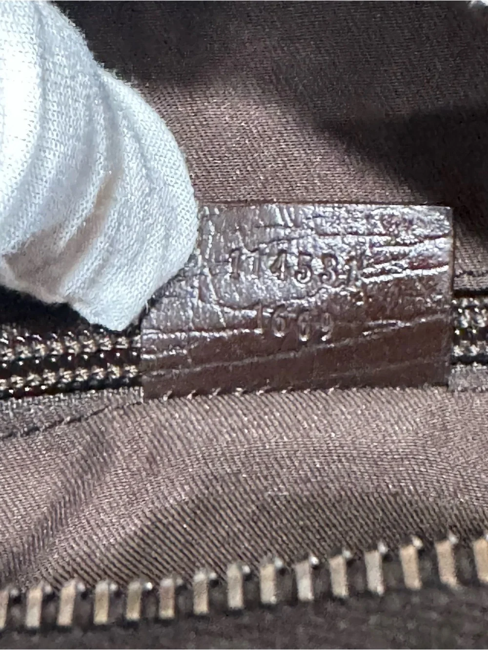 Gucci GG Supreme Monogram Canvas Brown Leather Messenger Crossbody Bag